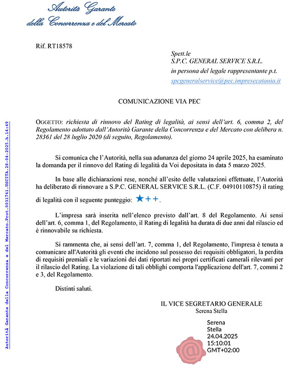 Reting Legalità 28-04-27